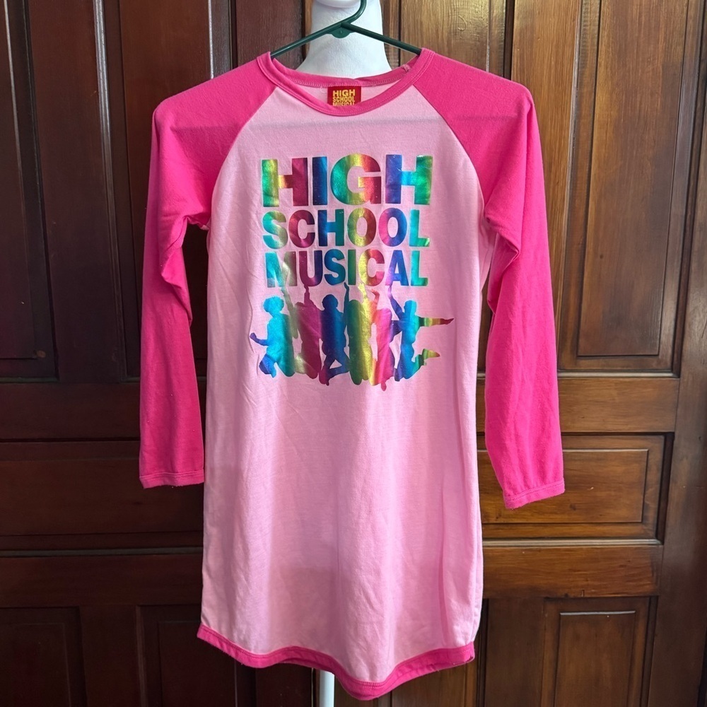 Y2K High School Musical Disney Nightgown Long Sleeve Kids Size Large 10/12